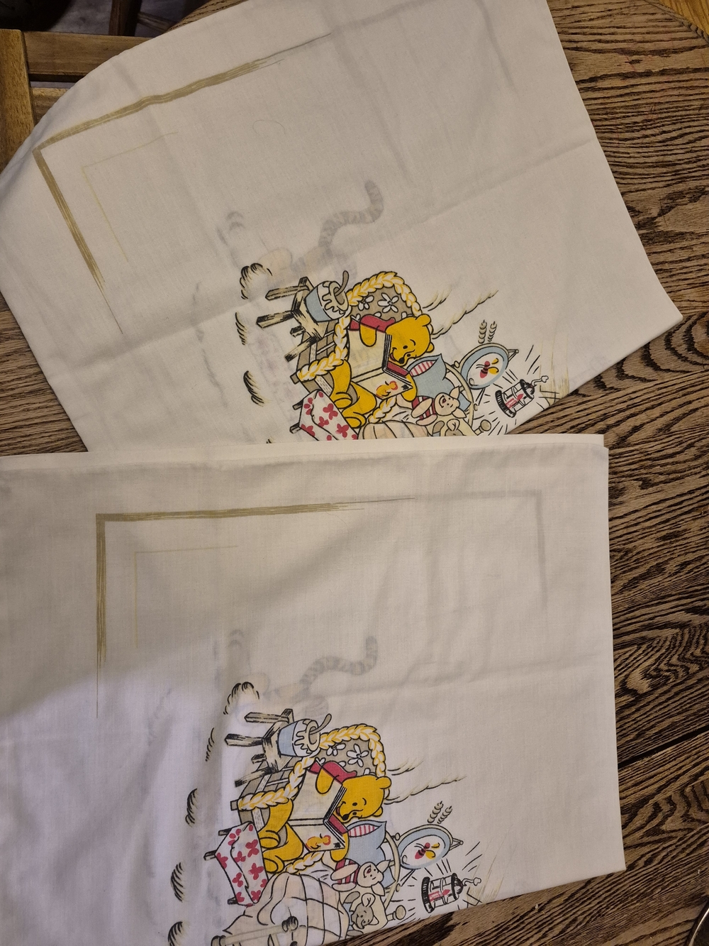 Vintage Winnie The Pooh Pillowcases - Set of 2